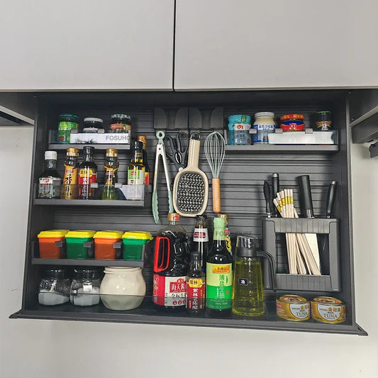 Touch Lift Wall Modern Kitchen Storage Organizer Cabinet