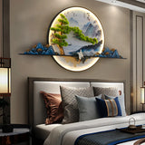 Lámpara de pared LED con imagen mural de paisaje creativo moderno
