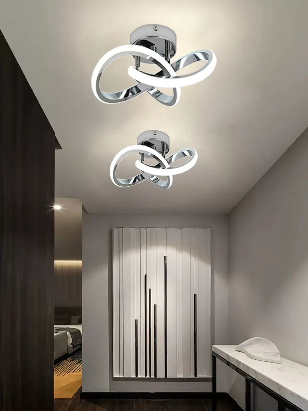 Lámpara de techo LED minimalista moderna con forma de círculo