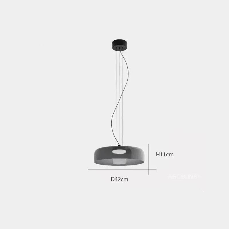 Lámparas colgantes de techo LED de cristal nórdico