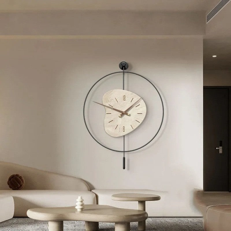 Reloj de pared luminoso de Londres, péndulo minimalista Digital