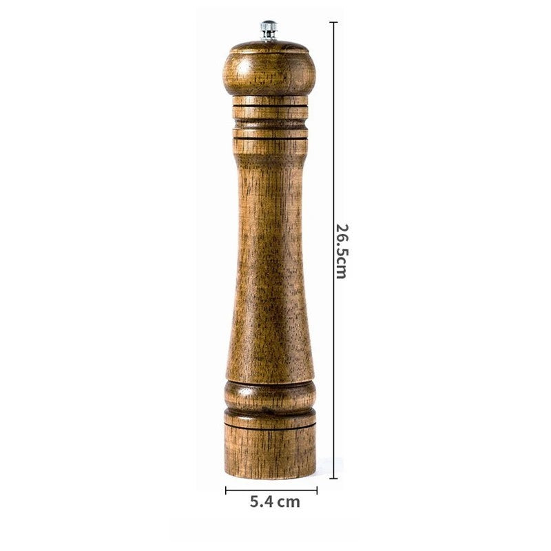Molinillo de madera para sal, pimienta y especias Molinillo de cerámica