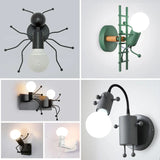 Lámpara de pared LED moderna estilo dibujos animados nórdicos