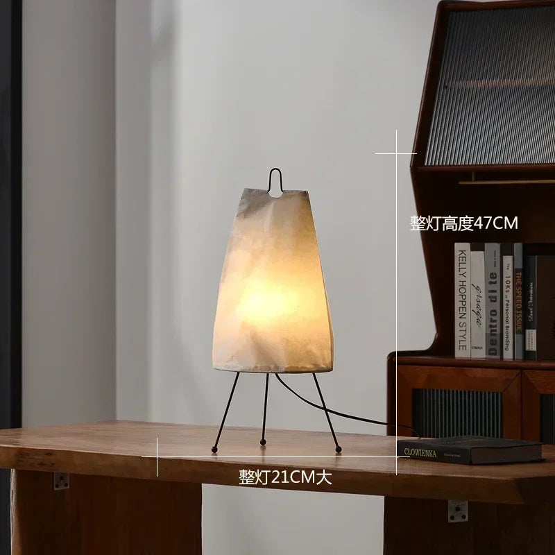 Lámpara de pie de esquina con soporte de papel LED
