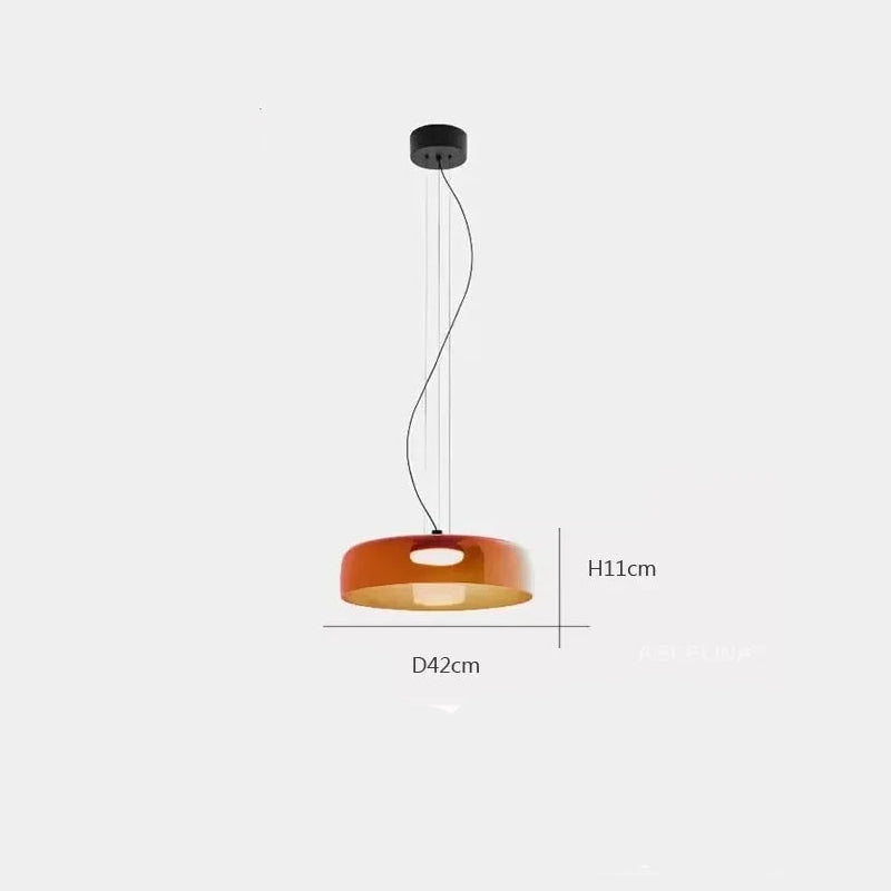 Lámparas colgantes de techo LED de cristal nórdico