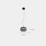Lámparas colgantes de techo LED de cristal nórdico