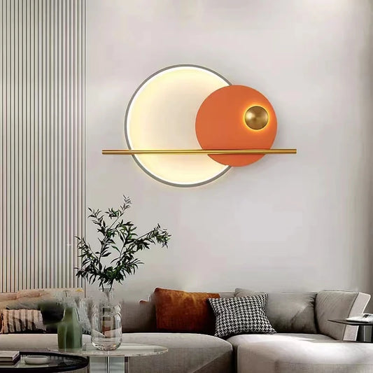 Lámpara de pared LED de metal moderna minimalista