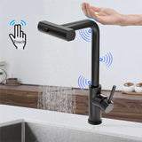 Grifo extraíble para lavabo con sensor de cascada y 3 modos