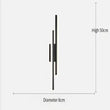 Lámpara de pared LED con escalones minimalistas modernos