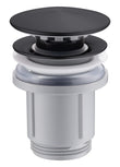 Valvula Click-Clack Pvc Negro Mate
