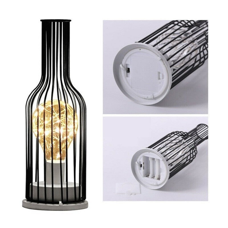 Lámpara LED de estilo industrial ahuecada