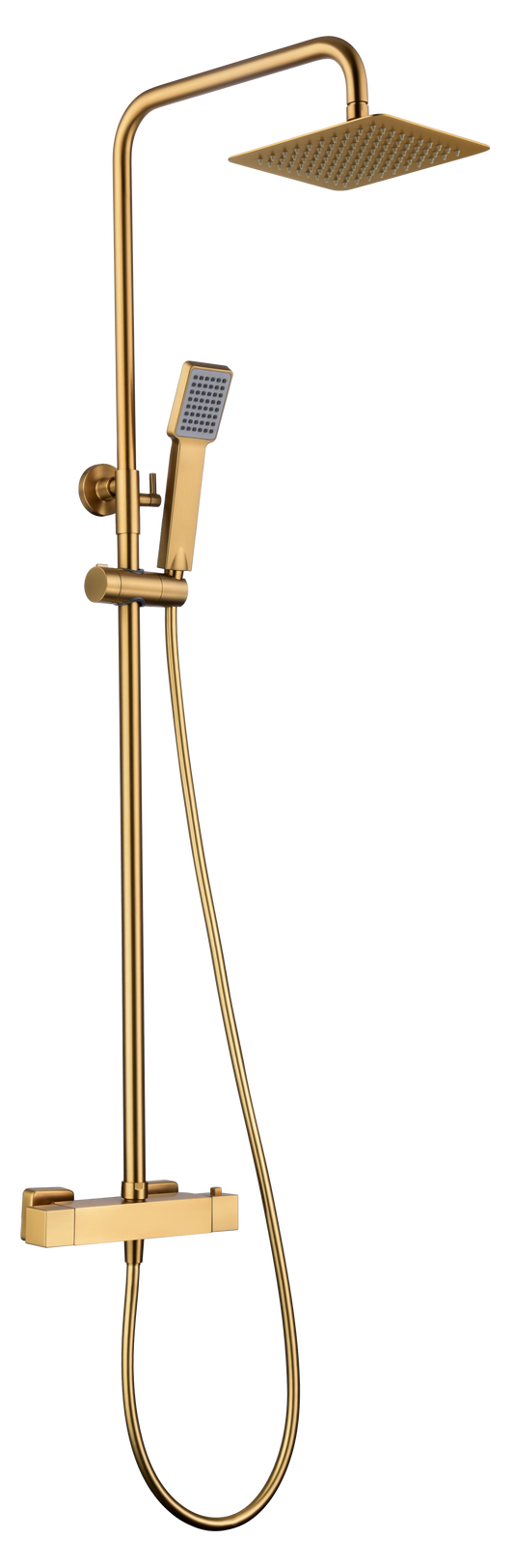 Conjunto Ducha Termostático Art Oro Cepillado