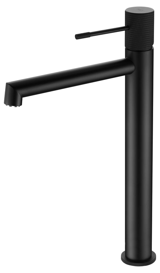 Monomando Lavabo Alto Line Negro Mate