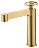 Monomando Lavabo Olimpo Oro Cepillado
