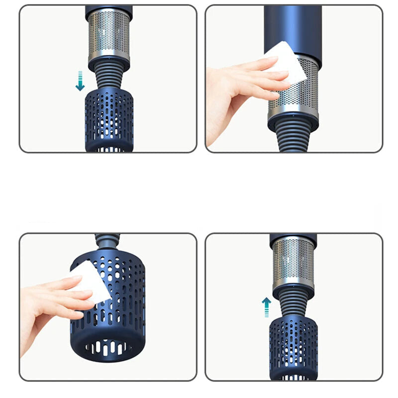 Secador de pelo eléctrico sin hojas con iones negativos