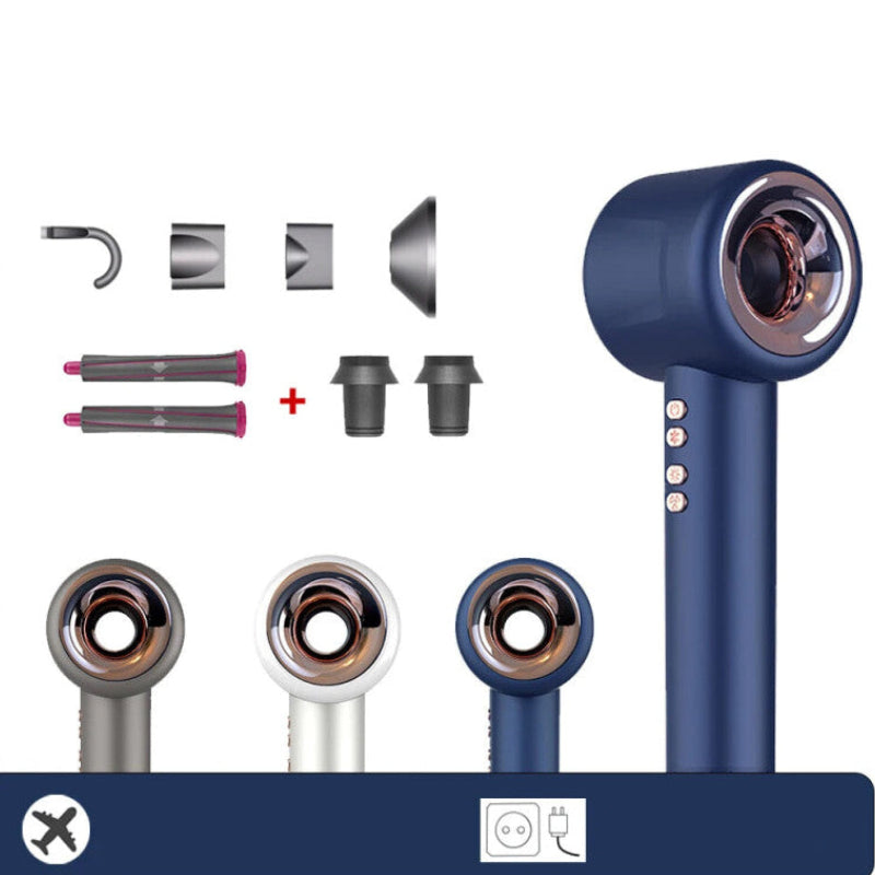 Secador de pelo eléctrico sin hojas con iones negativos
