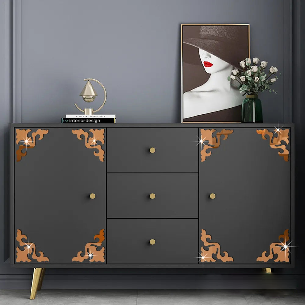Adhesivo de espejo para decoración de muebles Adhesivo 3D