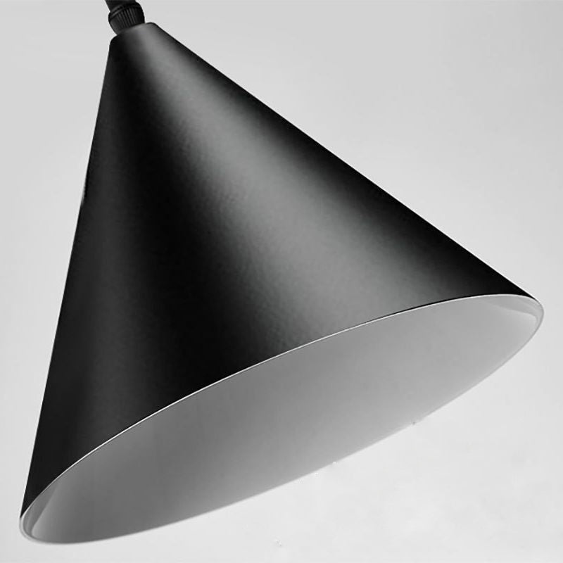 Lámpara colgante moderna con diseño de alambre geométrico largo