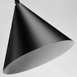 Lámpara colgante moderna con diseño de alambre geométrico largo