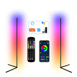 Lámpara de pie de esquina RGB regulable nórdica con aplicación inteligente