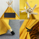 Tienda tipi para mascotas, casa portátil lavable con cojín