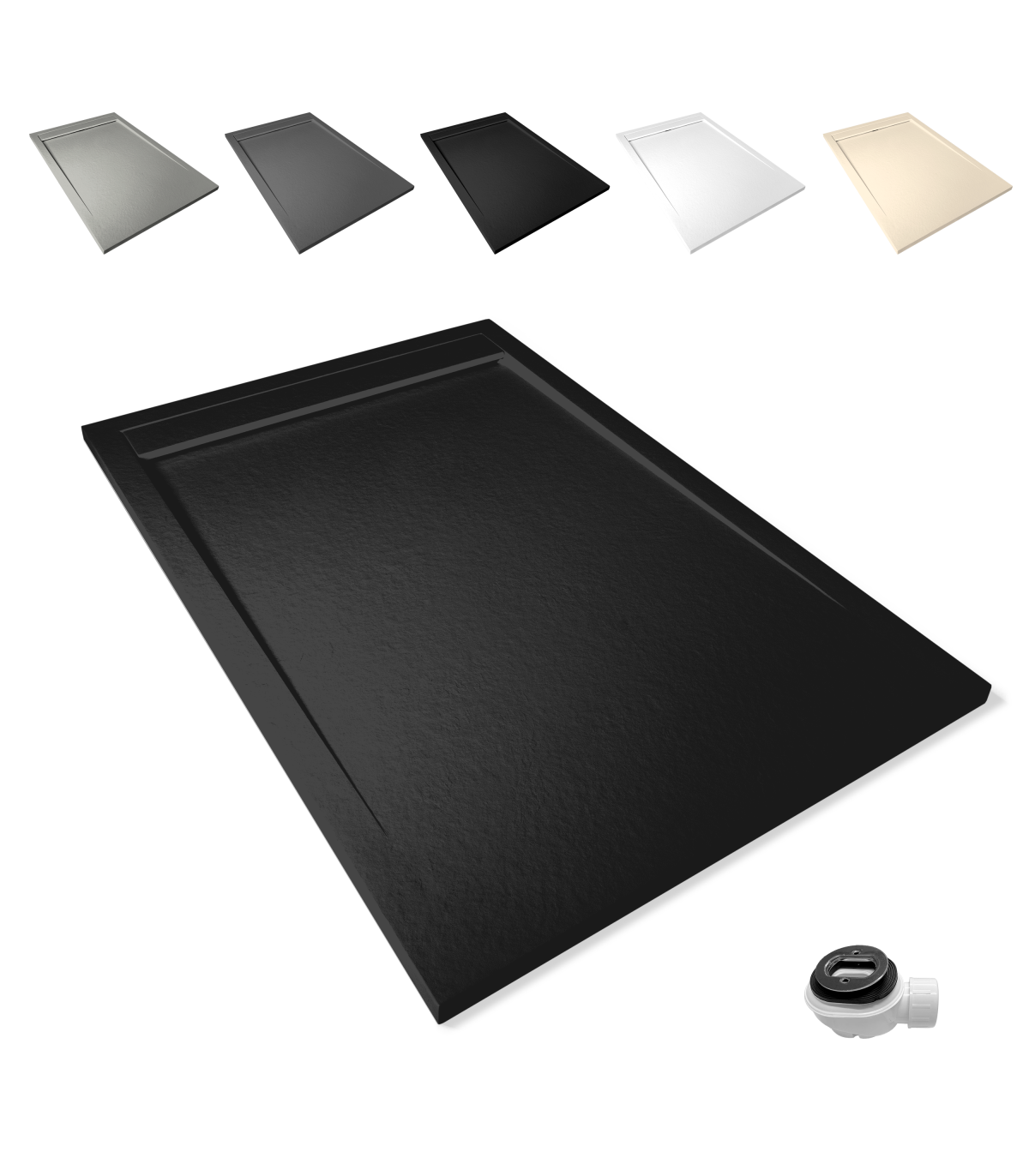 Plato de Ducha Large Textura Pizarra