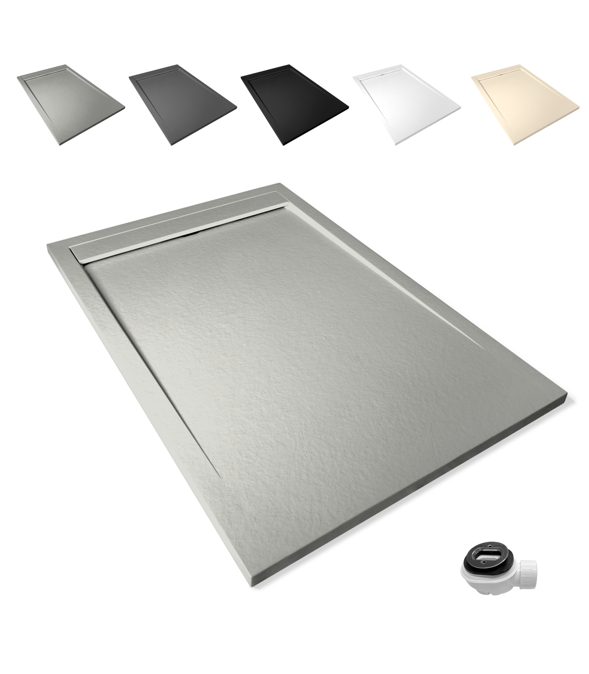 Plato de Ducha Large Textura Pizarra