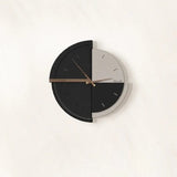 Reloj de pared minimalista retro redondo geométrico abstracto