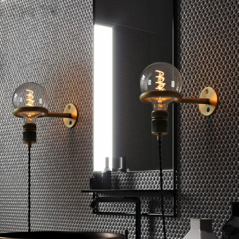 Lámpara LED de pared y colgante de anillo