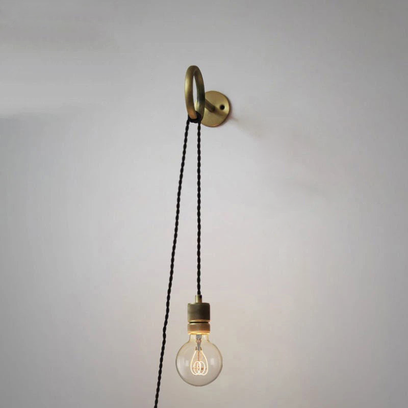 Lámpara LED de pared y colgante de anillo