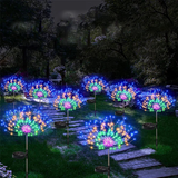 Luces LED solares para césped de fuegos artificiales