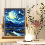 Arte de pintura con luz LED de carga inalámbrica USB