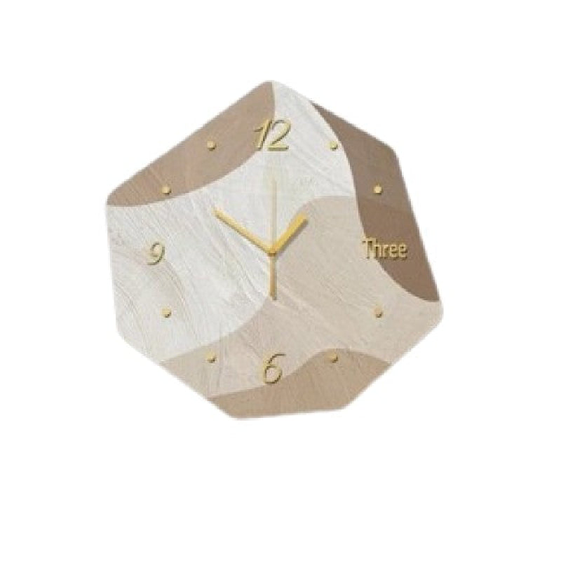 Reloj de pared luminoso abstracto moderno estilo geométrico