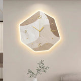 Reloj de pared luminoso abstracto moderno estilo geométrico