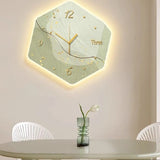 Reloj de pared luminoso abstracto moderno estilo geométrico
