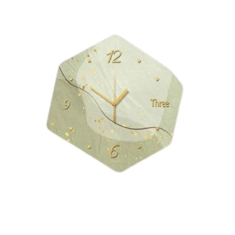 Reloj de pared luminoso abstracto moderno estilo geométrico