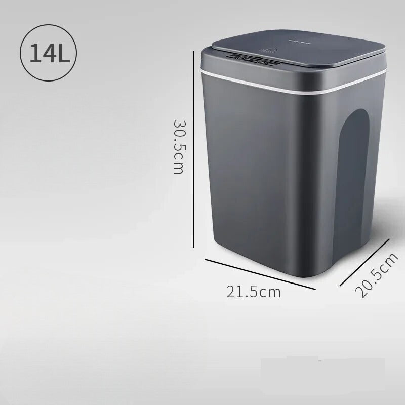 Bote de basura inteligente con sensor automático a prueba de agua