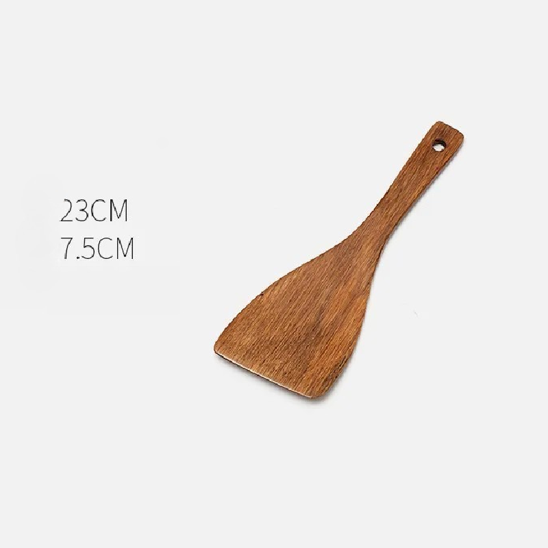 Utensilios de cocina, cucharas y palas de madera para el hogar.