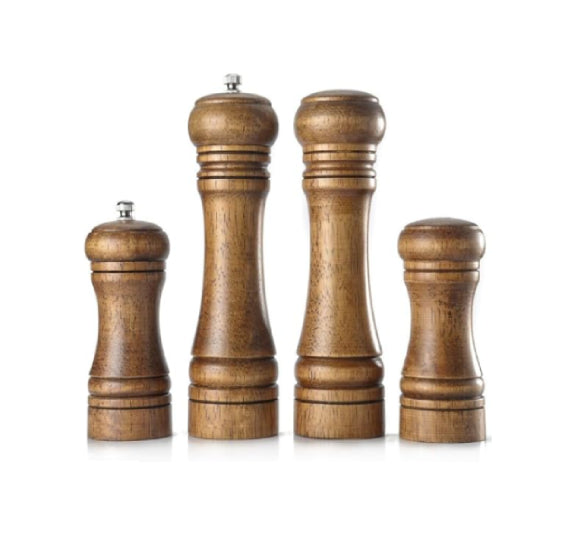 Juego de salero y molinillo de madera, utensilio de cocina