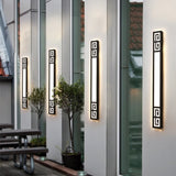 Lámpara de pared impermeable al aire libre de estilo chino creativo