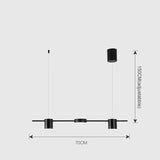 Araña de techo LED nórdica minimalista
