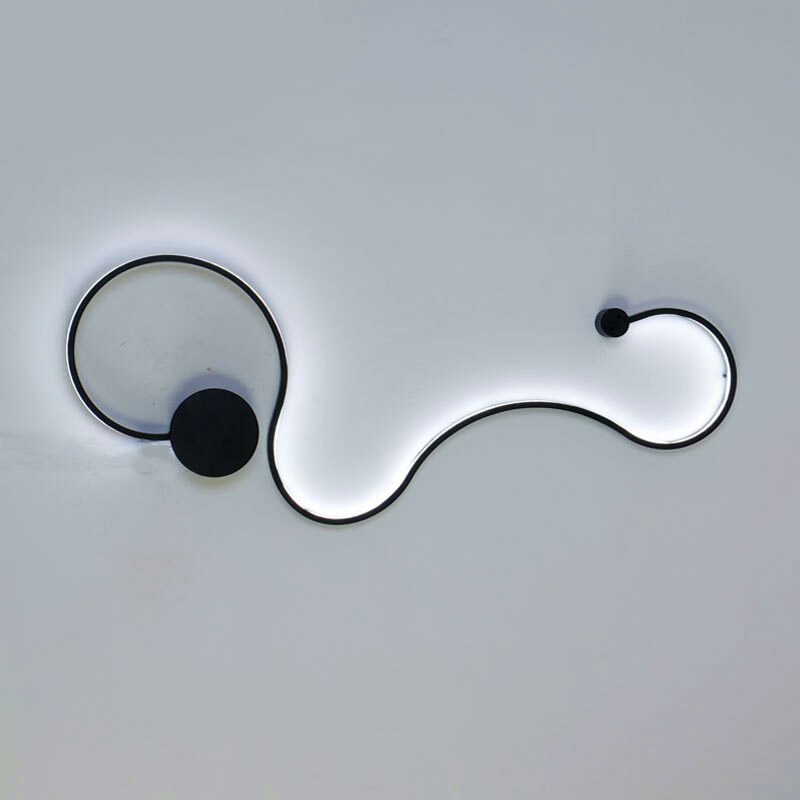 Modernas lámparas de pared LED RGB en blanco y negro