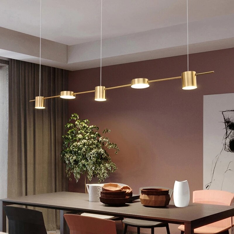 Araña de techo LED nórdica minimalista