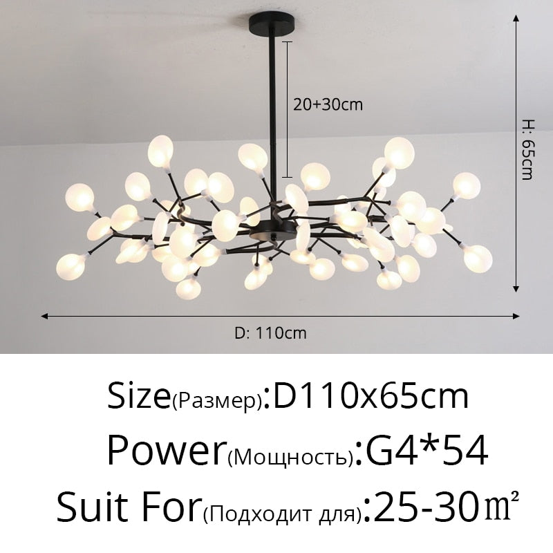 Lámpara de luciérnaga nórdica LED moderna