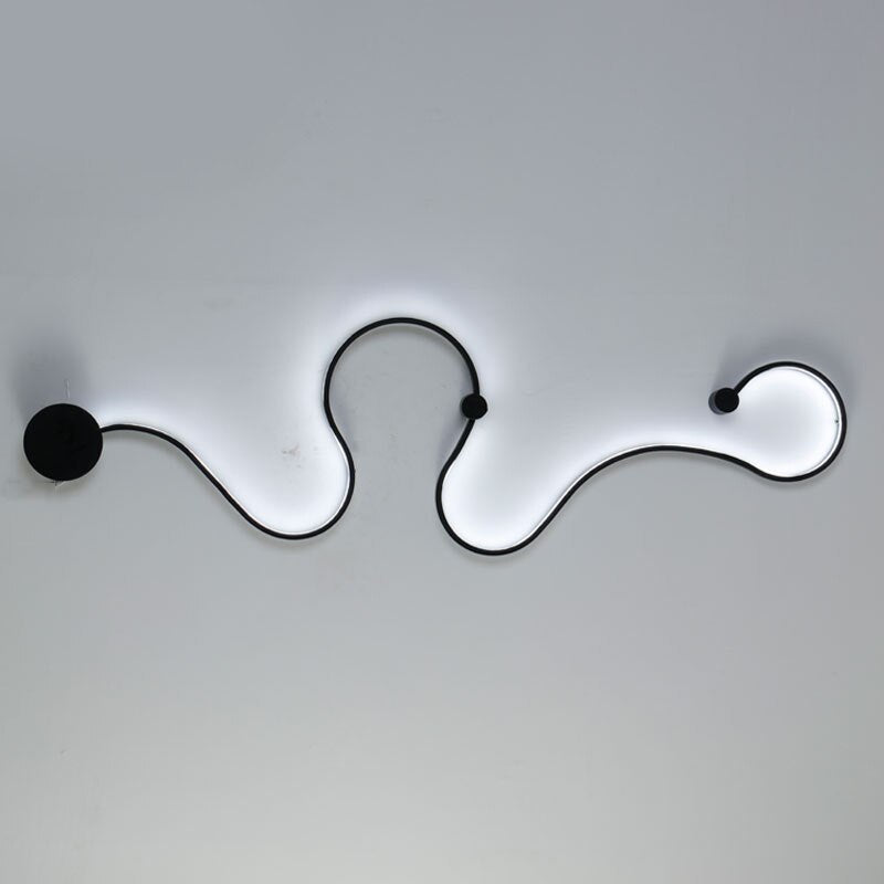 Modernas lámparas de pared LED RGB en blanco y negro
