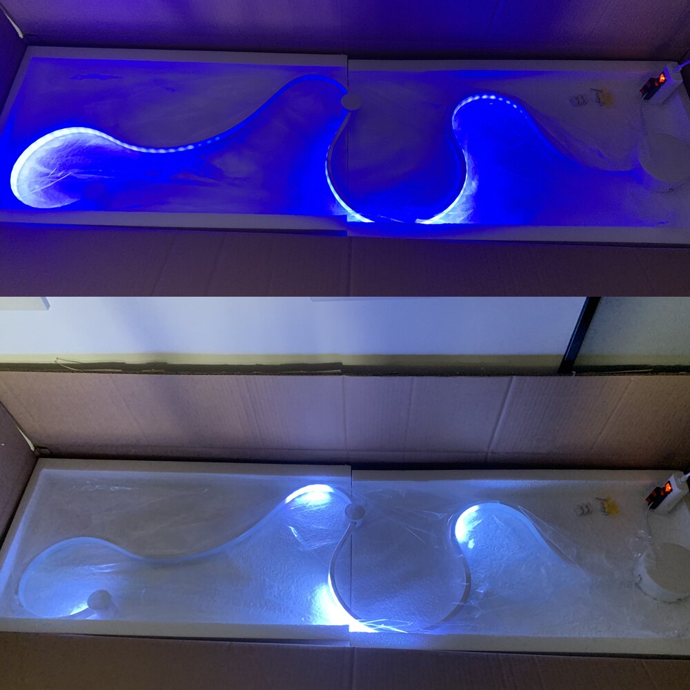 Modernas lámparas de pared LED RGB en blanco y negro