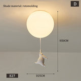 Lámpara de dibujos animados LED con luces de techo de oso moderno