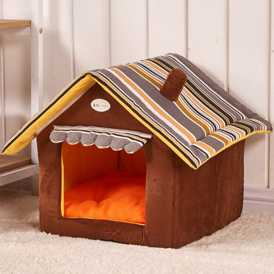 Linda y suave casa para mascotas.