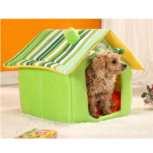 Linda y suave casa para mascotas.