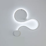 Modernas lámparas de pared LED RGB en blanco y negro